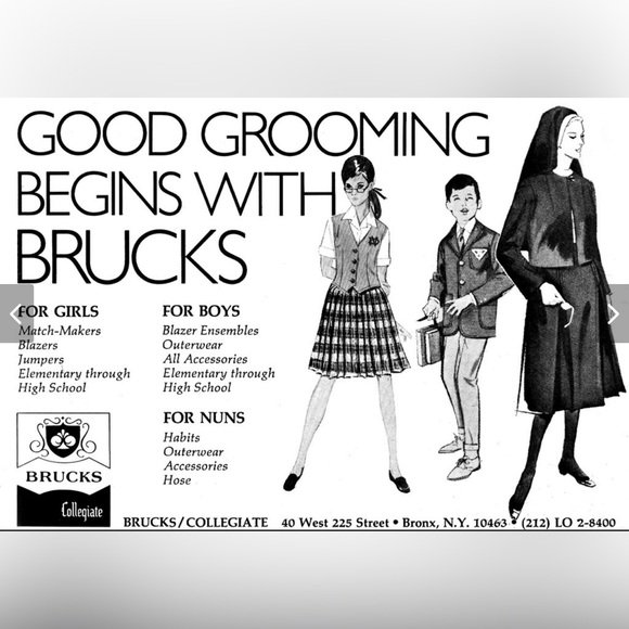 Vintage 1950s BRUCK COLLEGIATE Women’s  Navy Wool School Uniform Blazer Medium - Picture 7 of 7